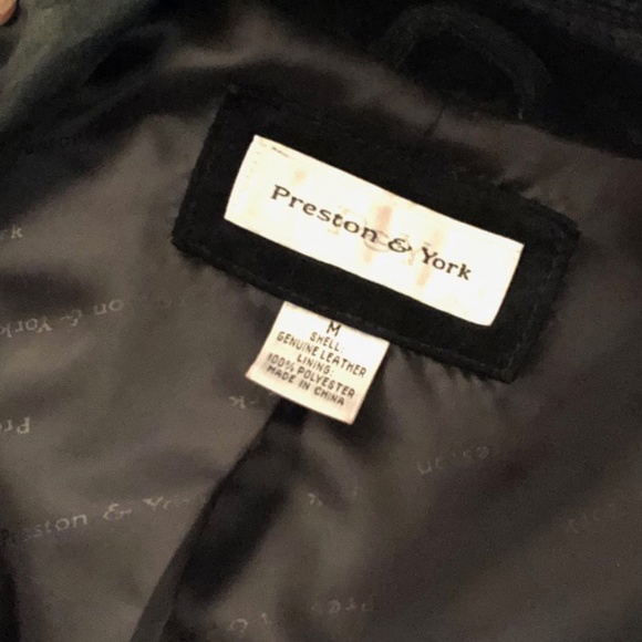 Black suede jacket PRESTON & YORK. SUPER FAST SHIPPING - Picture 4 of 11